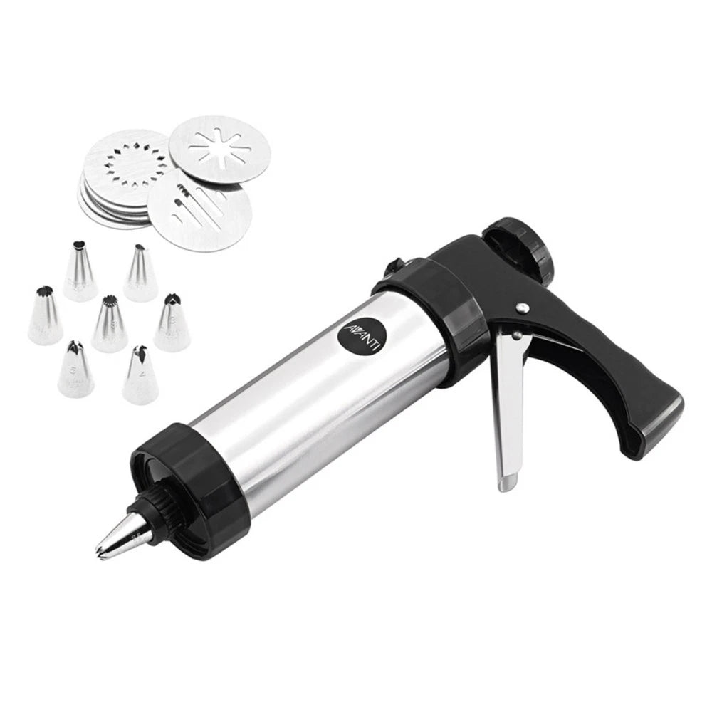 Avanti 17PC Baking Set | Cookie Press Icing Gun Cream Pastry Bakers Tool Cake Decorating