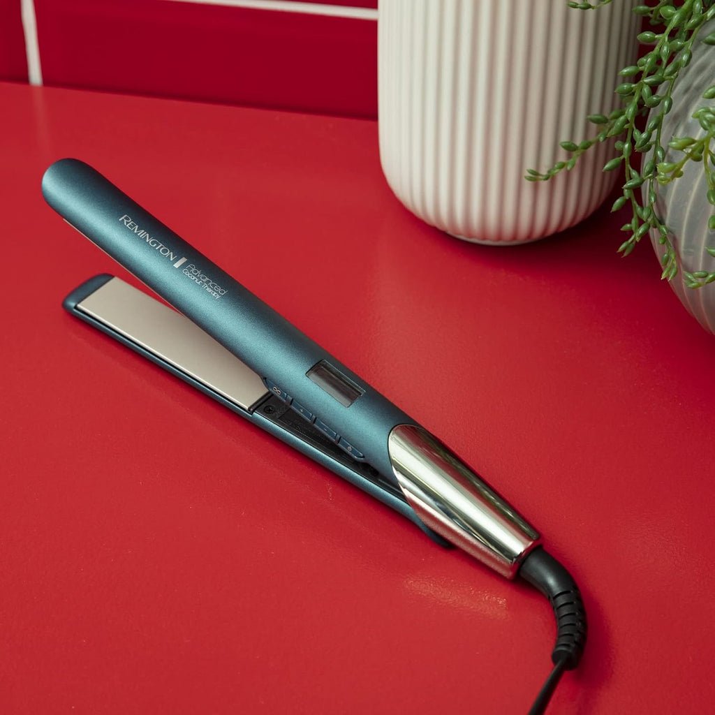 Remington Ceramic Hair Straightener, 110mm Salon Style Womens Heated Styler, Heat Sensor reduces damage