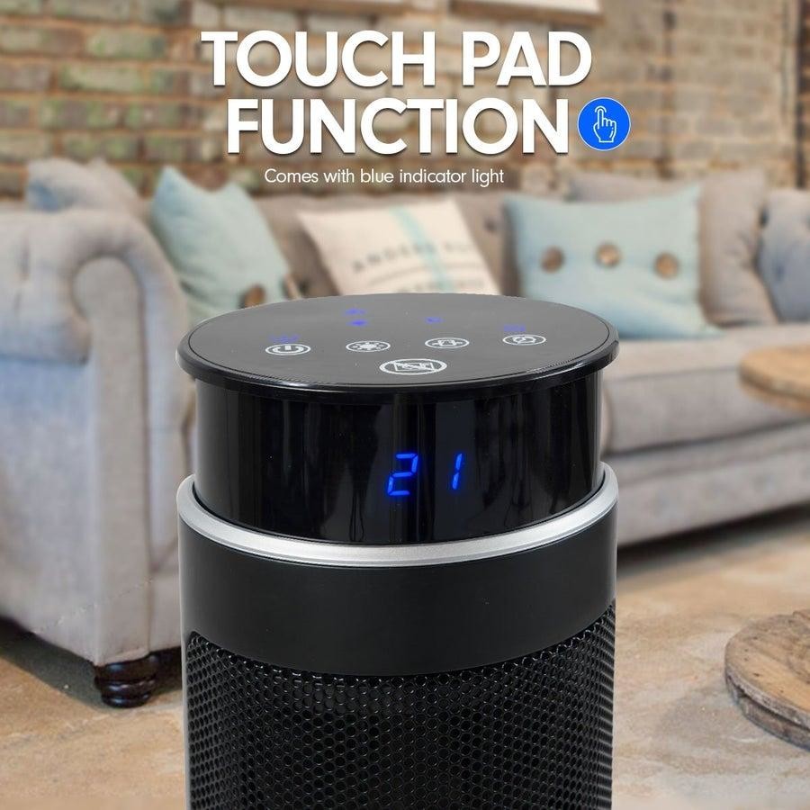 Pronti 2000w Electric Heater | Remote Fan Tower | Portable Oscillating Ceramic Heater| Timer and Remote Control