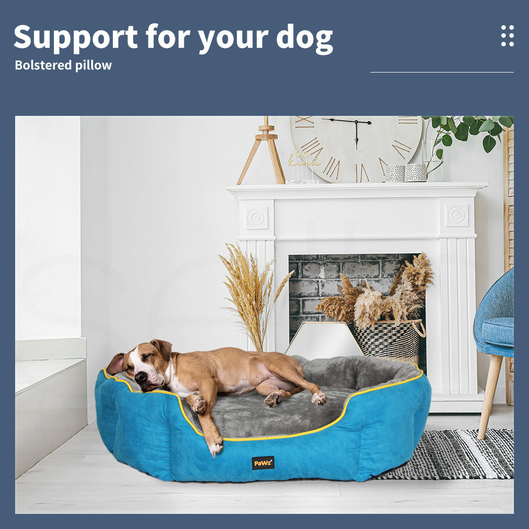 Electric Heated Pet Dog Bed Dog, Large 90x70cm Warming Mat Pad Removable Cover Washable