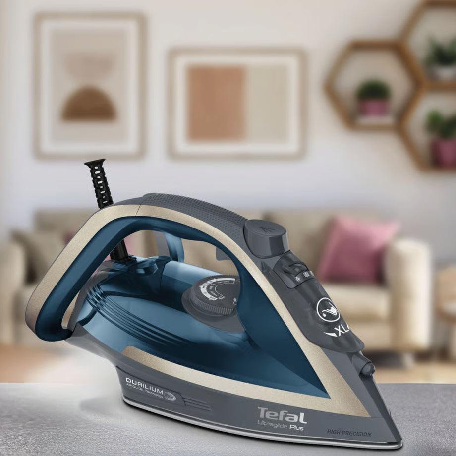 Tefal 2400W Extra Steam Iron Ironing Press | Clothes Steam Shirt Crease Remover | Scratch Resistant Soleplate