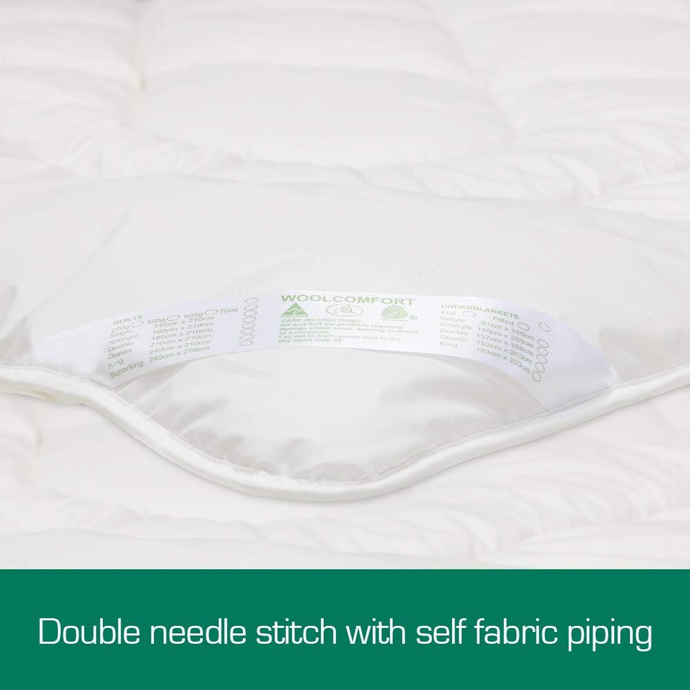 Australian Made Merino Wool QUEEN Quilt | Doona | Duvet | Bedding | Blanket | 700GSM