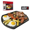 Weber BBQ Reversible Cast Iron Breakfast Plate Baby Q1000 Cooking Camp Plate Camping