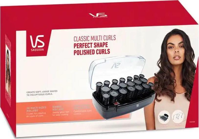 VS Sassoon Women's Hair Curler | Heated Salon Rollers | Women's Hot Hair Curlers Rolls Styler
