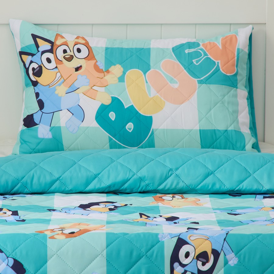 Bluey Kids Comforter Bedding and Pillowcase Set, Colourful Bluey Bingo Bedroom Decor - Single - Gift Birthday Christmas