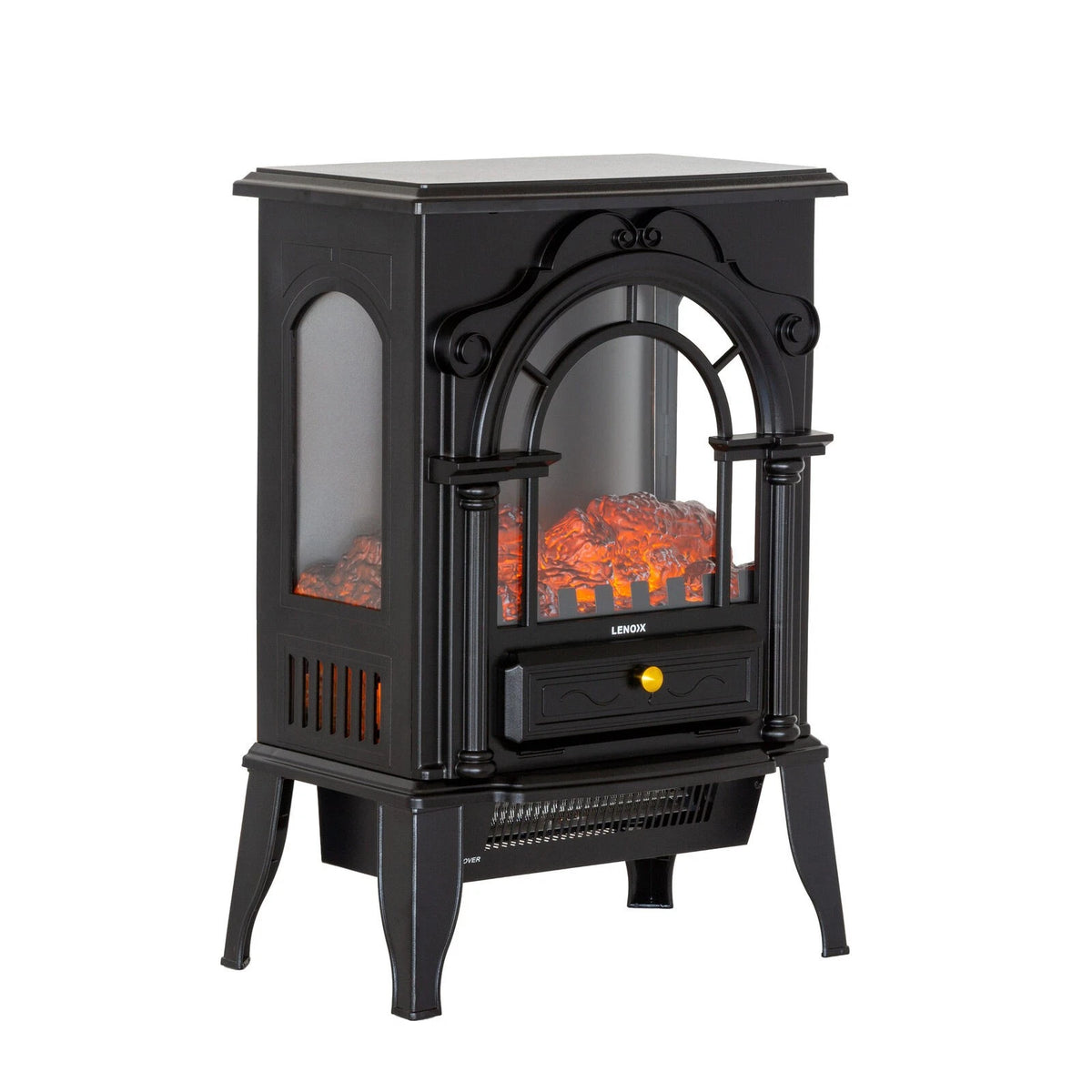 Electric Fireplace Heater Dual Heat Flame Ambience Fire Place Bedroom Lounge 1000W-2000W