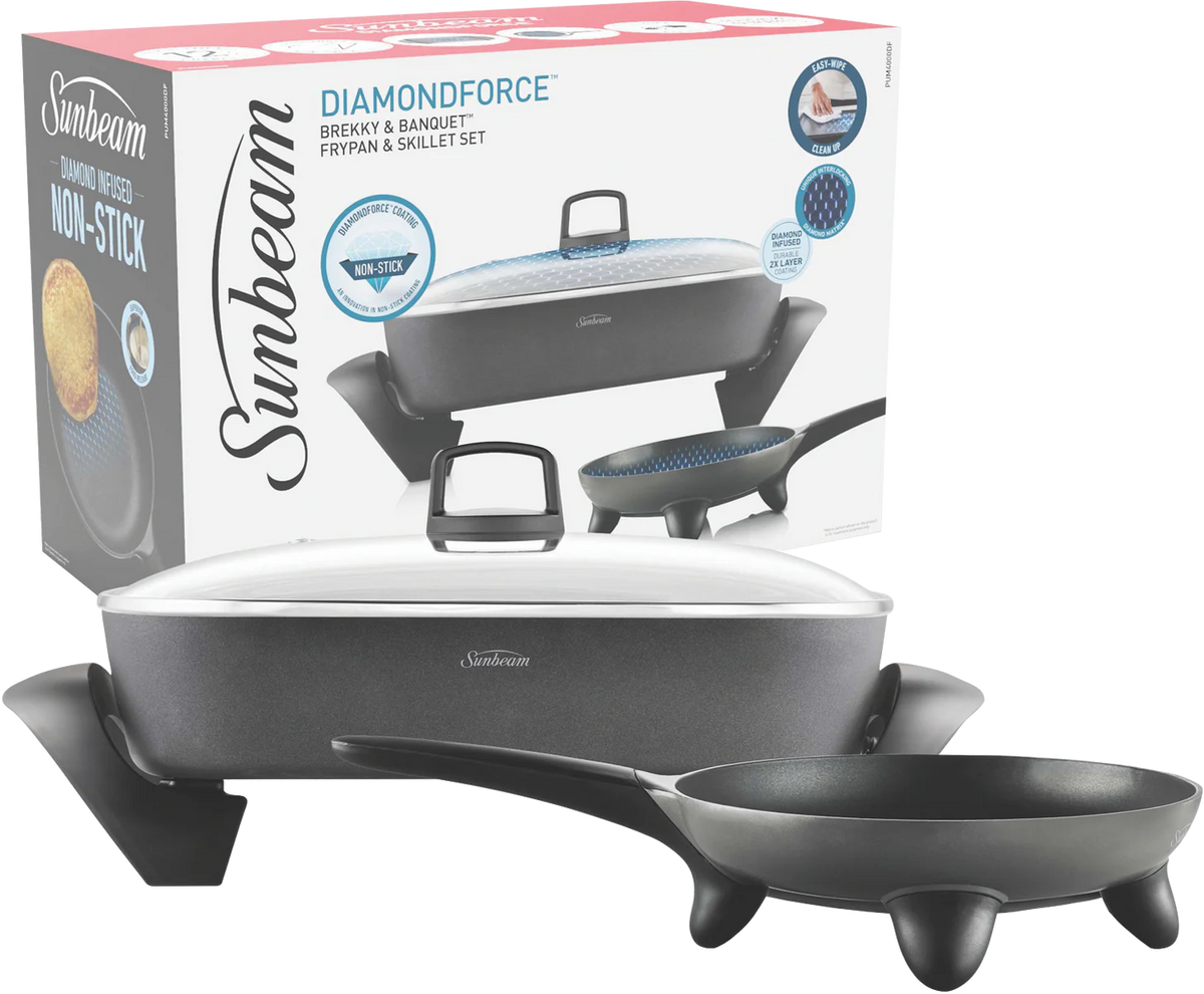 Sunbeam Family Banquet Frypan Electric Cooker Frying Pan & Skillet Set Cookware