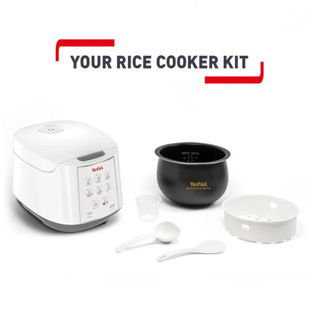 Tefal Rice and Slow Cooker, Electric 8 Program Kitchen Cooking - Porridge, Soup, Stew, Steamer