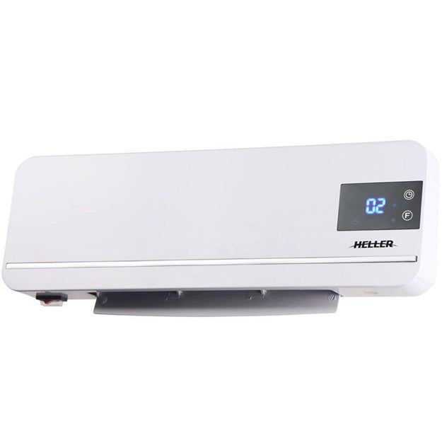 Heller Wall Heater Indoor 2000W Ceramic Heating Wall-Mounted Warmer/Cooler LED Display with Remote