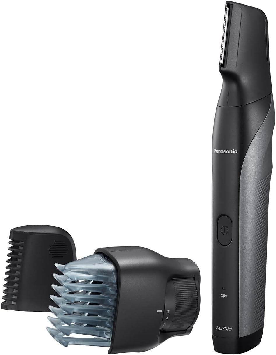 Panasonic Wet/Dry Cordless Body Groomer/Hair Trimmer, Close Shaver Sensitive Area Hair Remover Tool