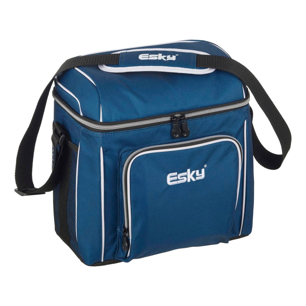 Esky 16 Can Soft Cooler 14L Camping Hiking Drink Side Carry Bag Leak-Proof Food Ice Chiller