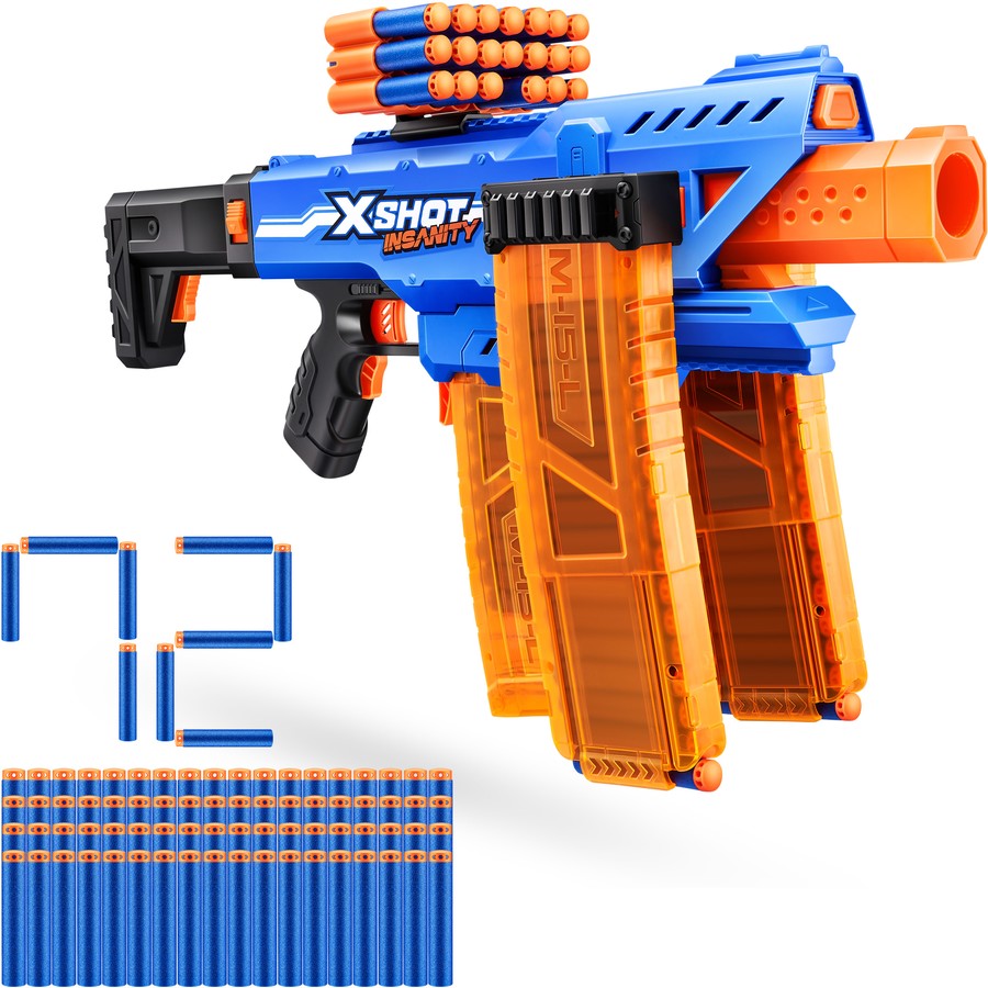 Zuru Kids Toy Blaster Shooting Gun Game with 72 Foam Darts, Childrens Motorised Blaster Toy