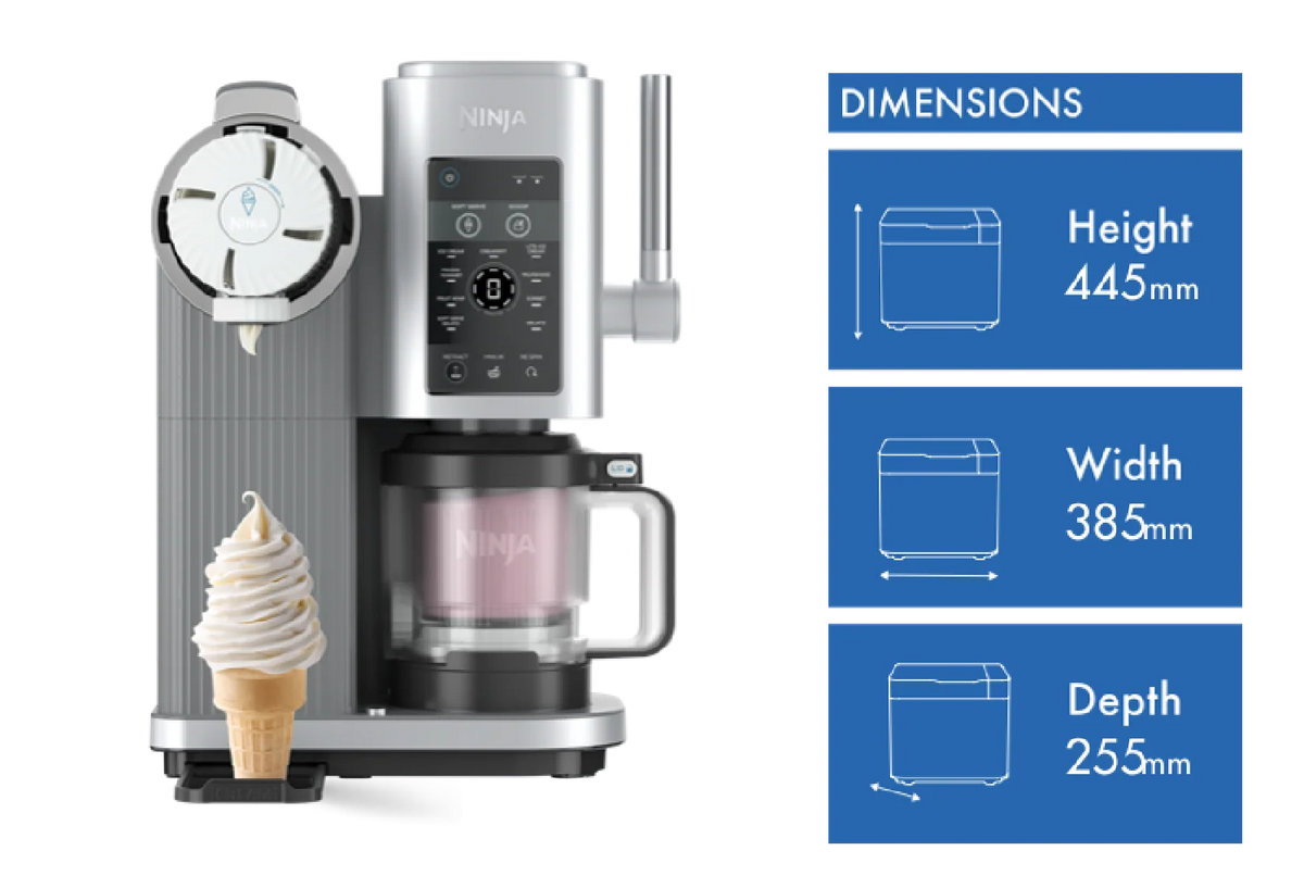 Ninja Swirl Frozen Yoghurt Soft Serve Gelato Sorbet Maker Dessert Machine Electric Home Party