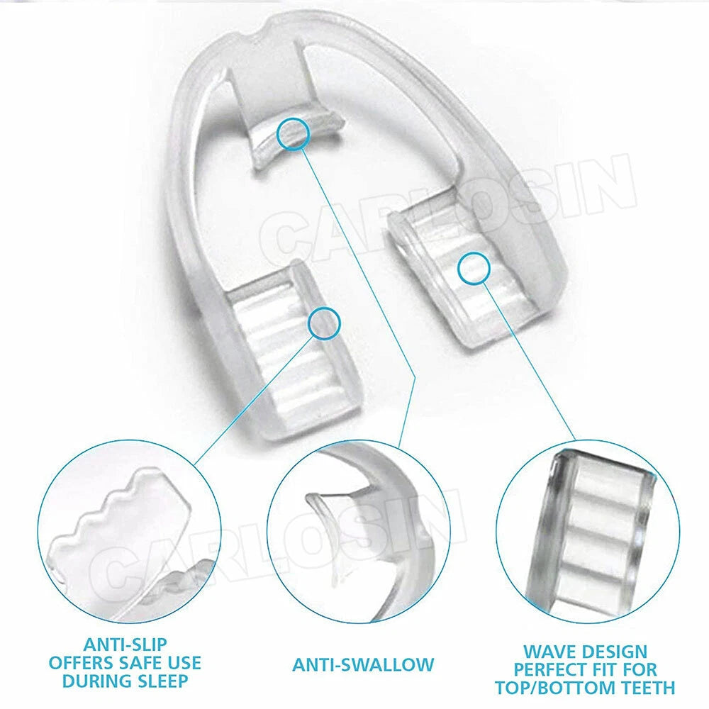 Teeth Grinding Mouth Guard Night Bruxism Clenching Tooth Night Sleep Dental Mouth Teeth Protector Anti-Grinding