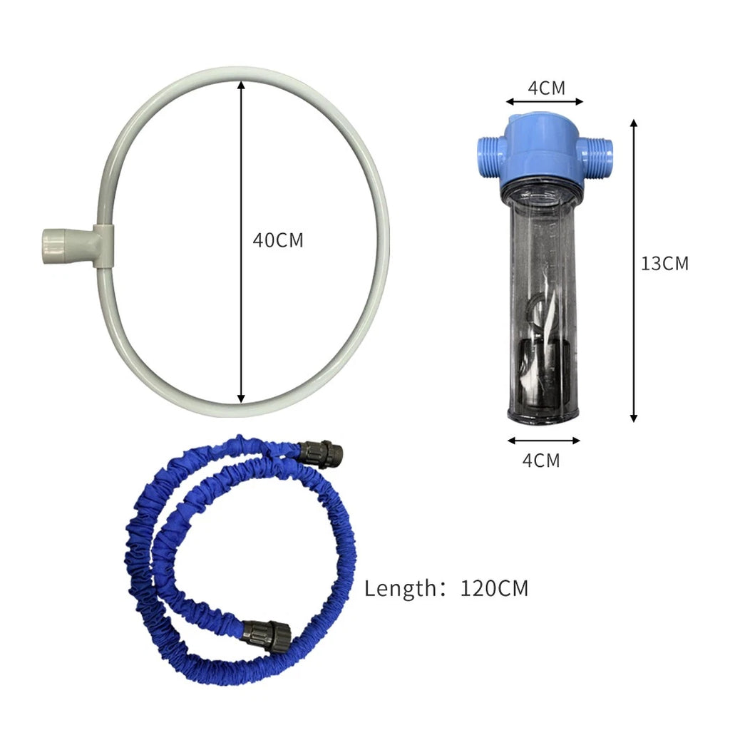 Dog Puppy Pet Washer Circular Tube Shower Washing Ring Sprayer Hair Fur Cleaner Washing Grooming