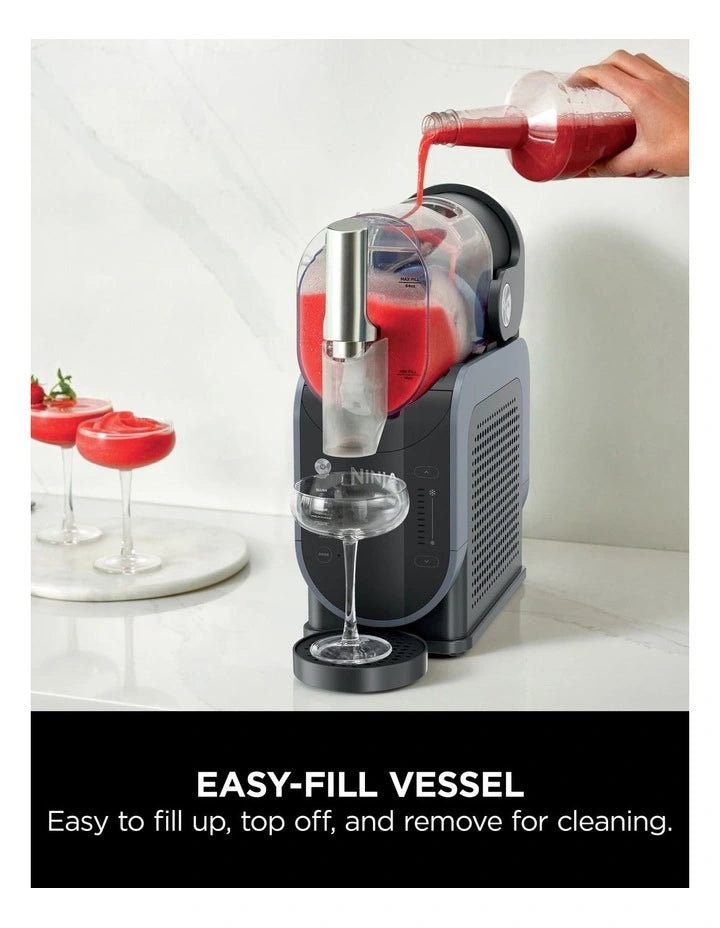 Ninja Slushy Machine - Electric Kitchen Benchtop Slushie Maker Cold Freezing Slush Drinks Frozen Juice Shake Iced Cold Drink Maker