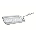 Tramontina Square Skillet Grill 30.8cm Griddle Pan Stainless Steel Healthy Cooking Sear Meats Steak Fish Grill