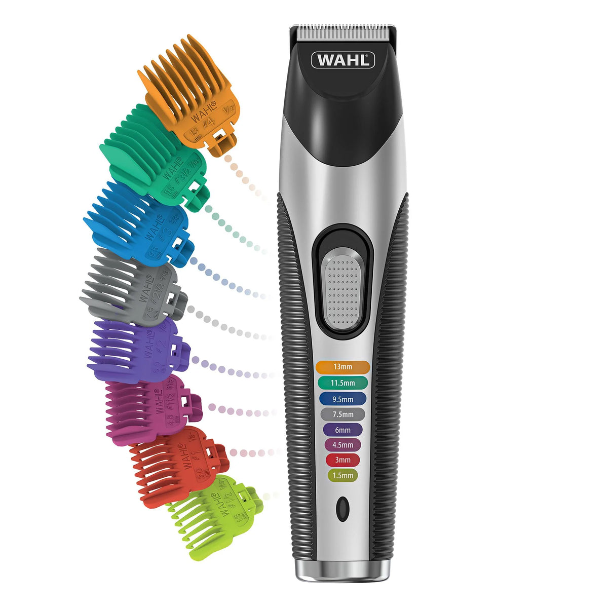 Wahl Full Beard Trimmer Groomer | Cordless Men's Clipper with Coloured Combs | Rechargeable Facial Trimming