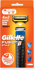 Gillette Fushion Electric 4-in-1 Trimmer, Shave, Edge, Trim and Body Shaver Hair Remover Clipper