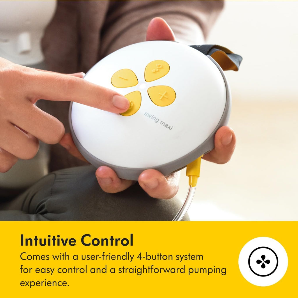 Medela Swing Maxi Hands-Free Double Electric Breast Pump | Easy and Intuitive Design for On-the-Go | Compatible with Medela Family App