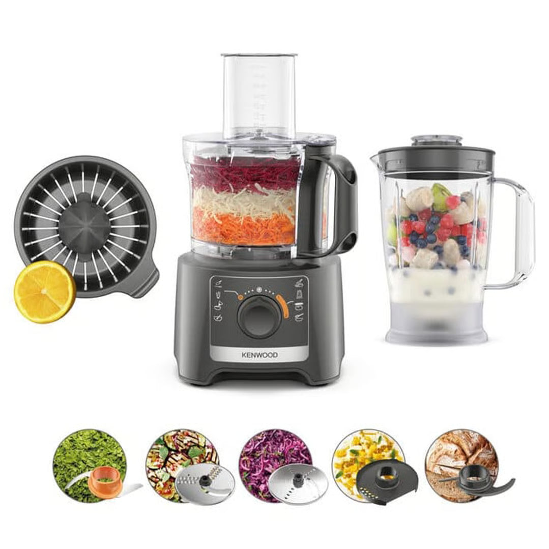 Kenwood Food Processor | Electric Slicer Grater Shredder with Smoothie Blender | Citrus Juicer