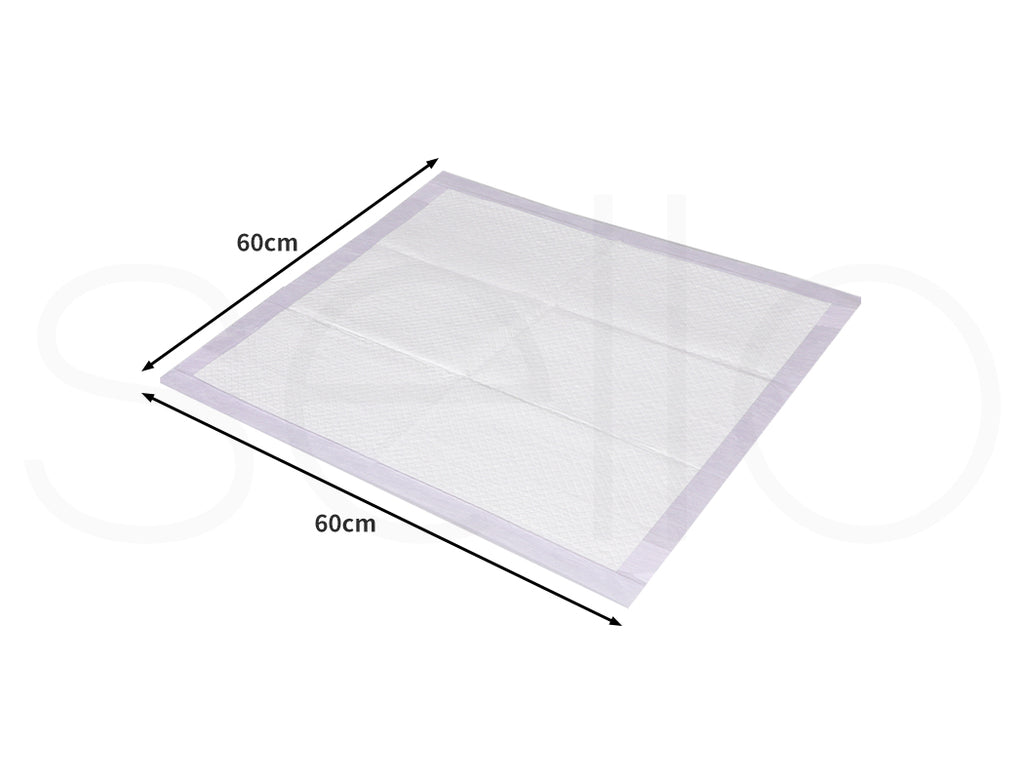 200x Scented Puppy Dog Training Pads  Absorbent Poo Wee Collecting Mats Pet Leakproof Indoor Room Toileting 60x60cm