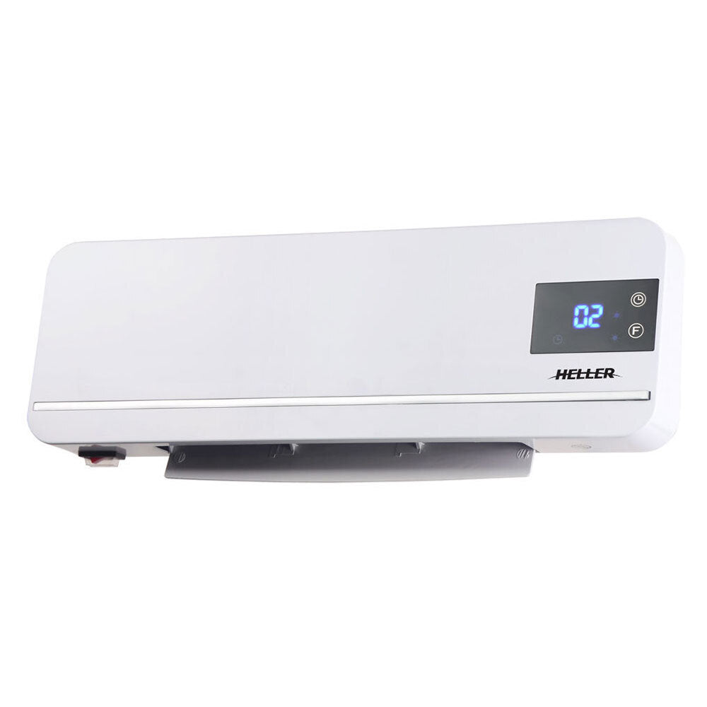 Heller Wall Heater Indoor 2000W Ceramic Heating Wall-Mounted Warmer/Cooler LED Display with Remote
