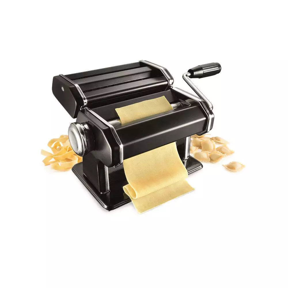 Baccarat Pasta Maker | Fresh Homemade Spaghetti Fettucini Roller | Manual Machine Cutter Stainless Steel