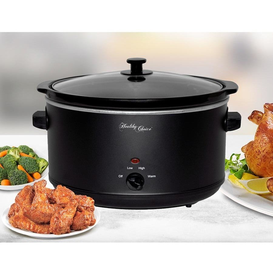 Large 8L Family Slow Cooker Banquet Family Slow Cooking Meat Stew Curry Maker Machine Appliance