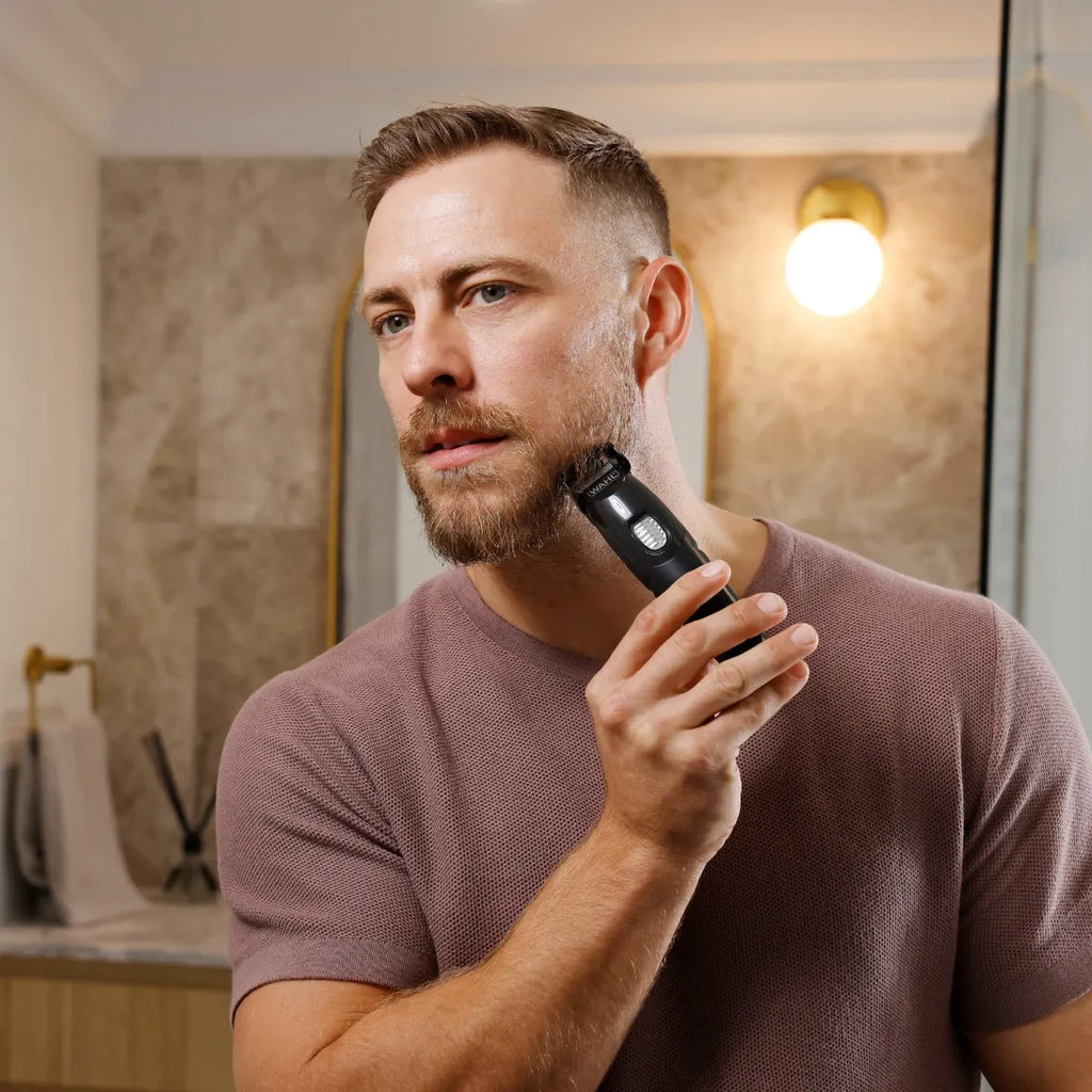 Wahl Cordless Beard Trimmer Hair Clipper Multi-Groomer Ear Nose Eyebrow 19PC Grooming