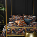 MM Linen Tigress Bed/Bedding Quilt | Queen Size | Cover Set Cotton w/Pillowcase