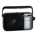 Retro AM/FM Mantle Radio | Vintage Look Battery Operated Music Player Station Scanner 540-1600 Bandwidth