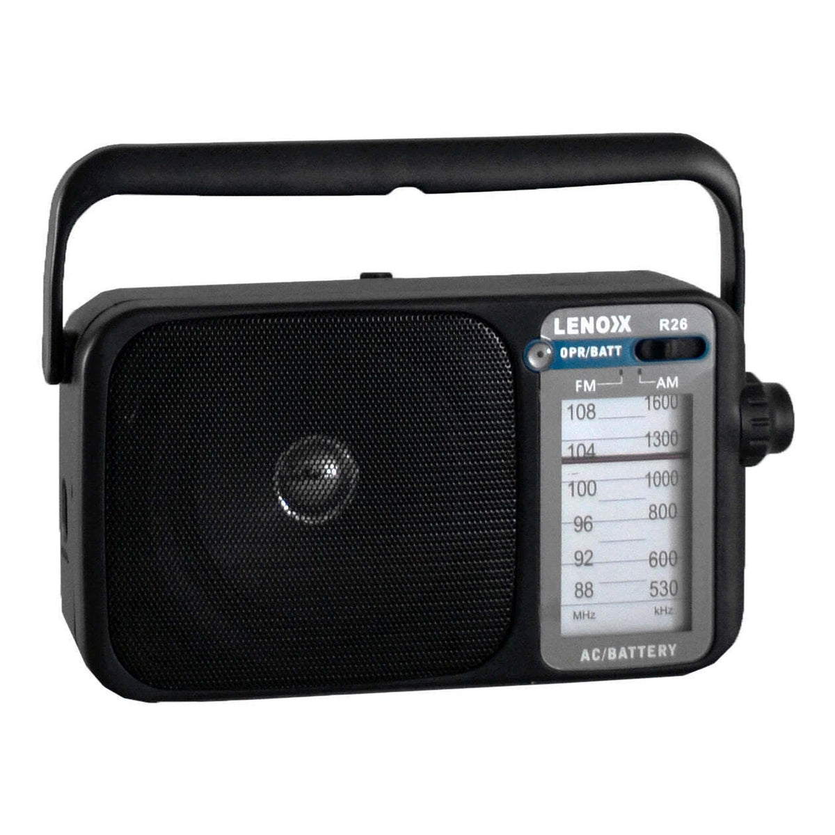 Retro AM/FM Mantle Radio | Vintage Look Battery Operated Music Player Station Scanner 540-1600 Bandwidth