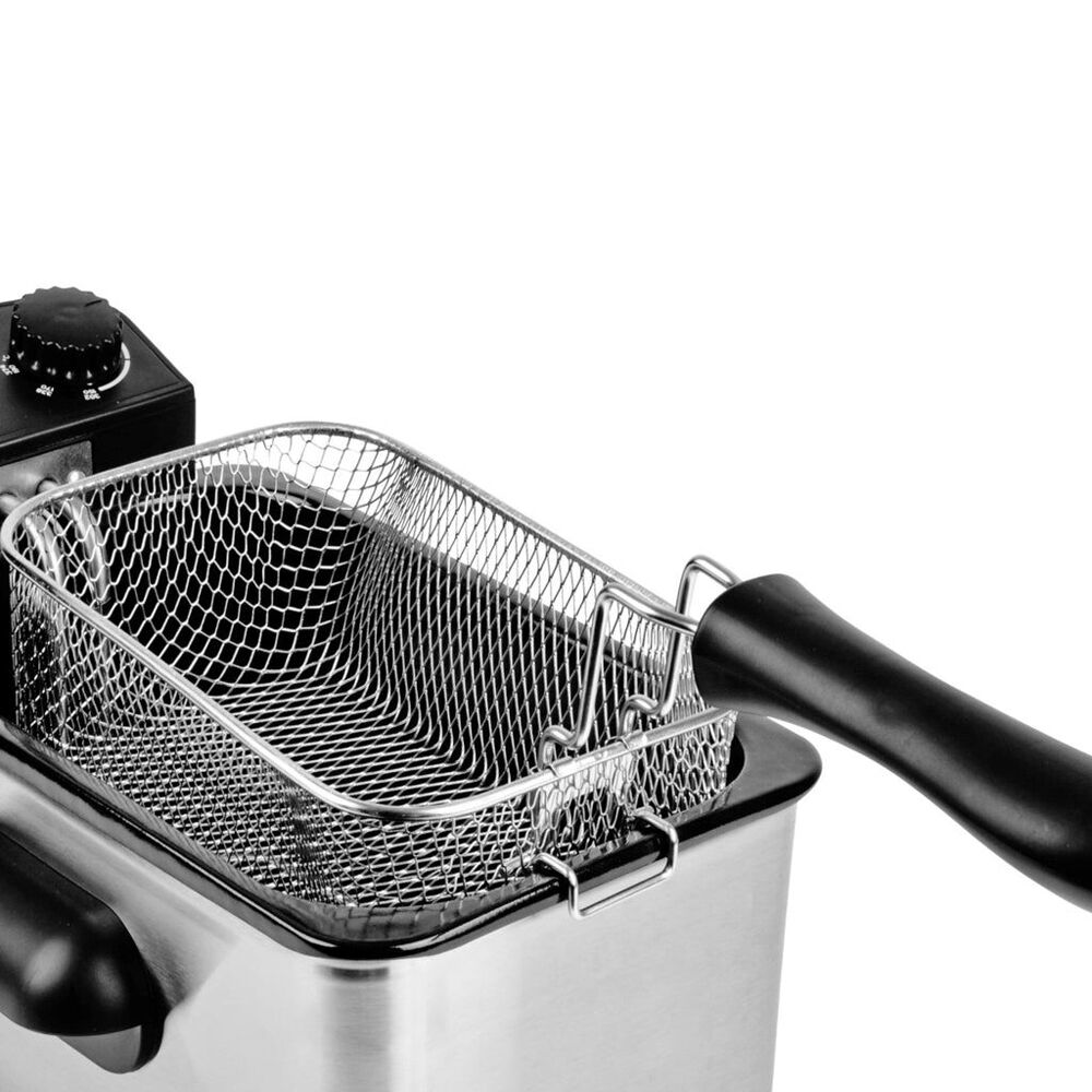 Electric Deep Fryer 3.8L | Lenoxx Deep Fat Fryer | Timer & Temperature Control Knob | Chips and Nuggets