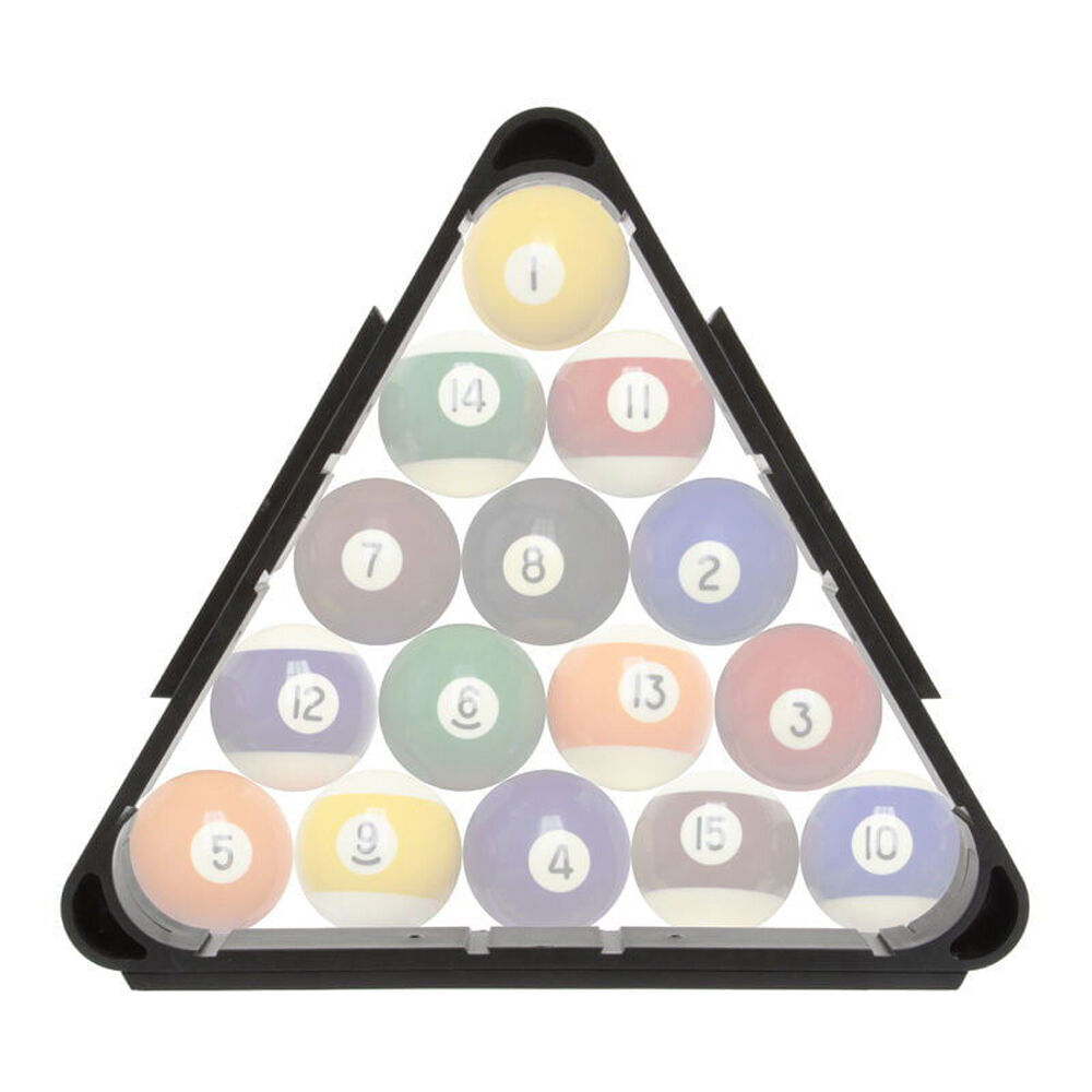 2PK Formula Sports PVC Multi-Game Pool Snooker Billiard 9-Ball Triangle 2in