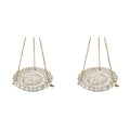 2PK Urban Ceramic | Fable Bee Outdoor Garden Bird Feeder | 20cm Bisque