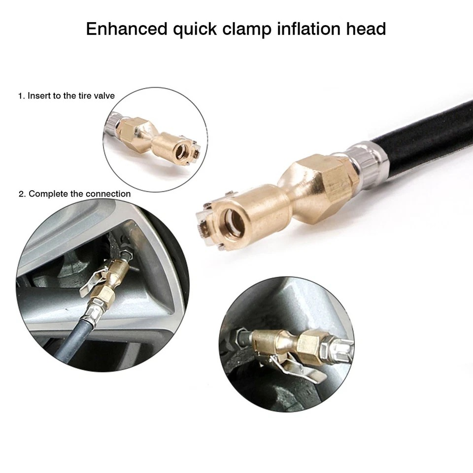 LED Digital Tyre Inflator | Lightweight Tyre Inflator | Car Air Pressure | Tire Gauge PSI Hose A Car Motorcycle