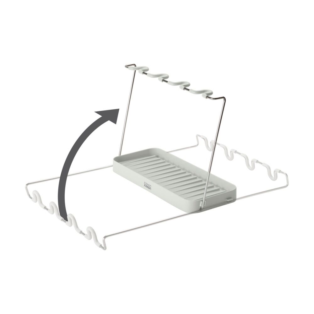 Joseph DrySmart Wine Glass Drying Rack Kitchen Organiser Stone