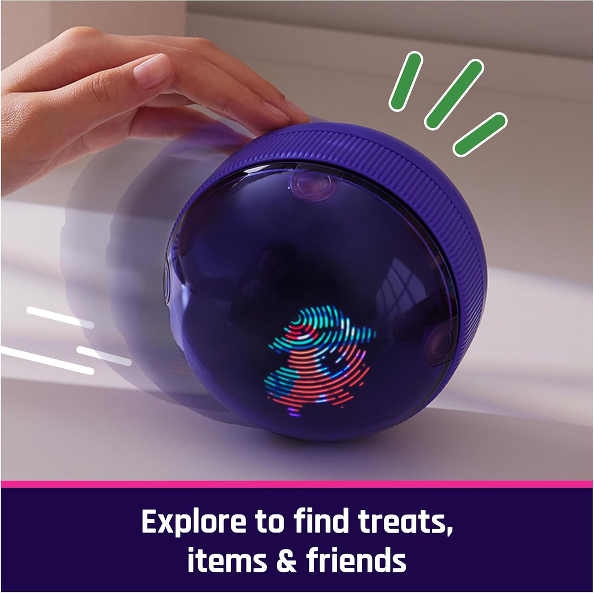 Bitzee Interactive Hamster Ball | Electronic Digital Hamster Pet | Feed, Exercise, Play Games,