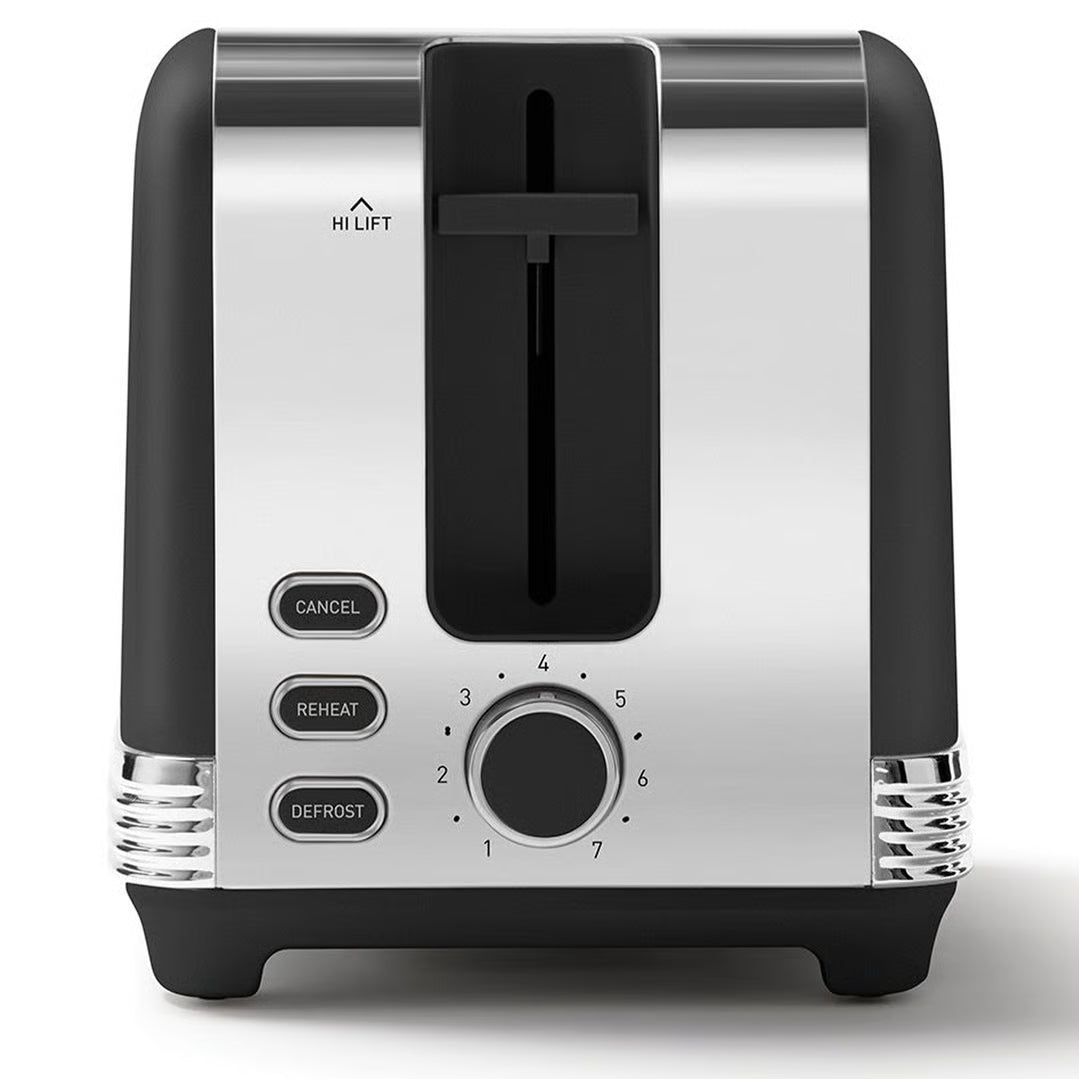 Sunbeam 1.7L Kettle and 2 Slice Bread Toaster Pack | Black Chic Breakfast Maker Machine | Kitchen Appliance Wedding Anniversary Gift