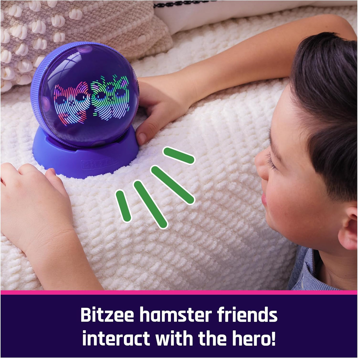 Bitzee Interactive Hamster Ball | Electronic Digital Hamster Pet | Feed, Exercise, Play Games,