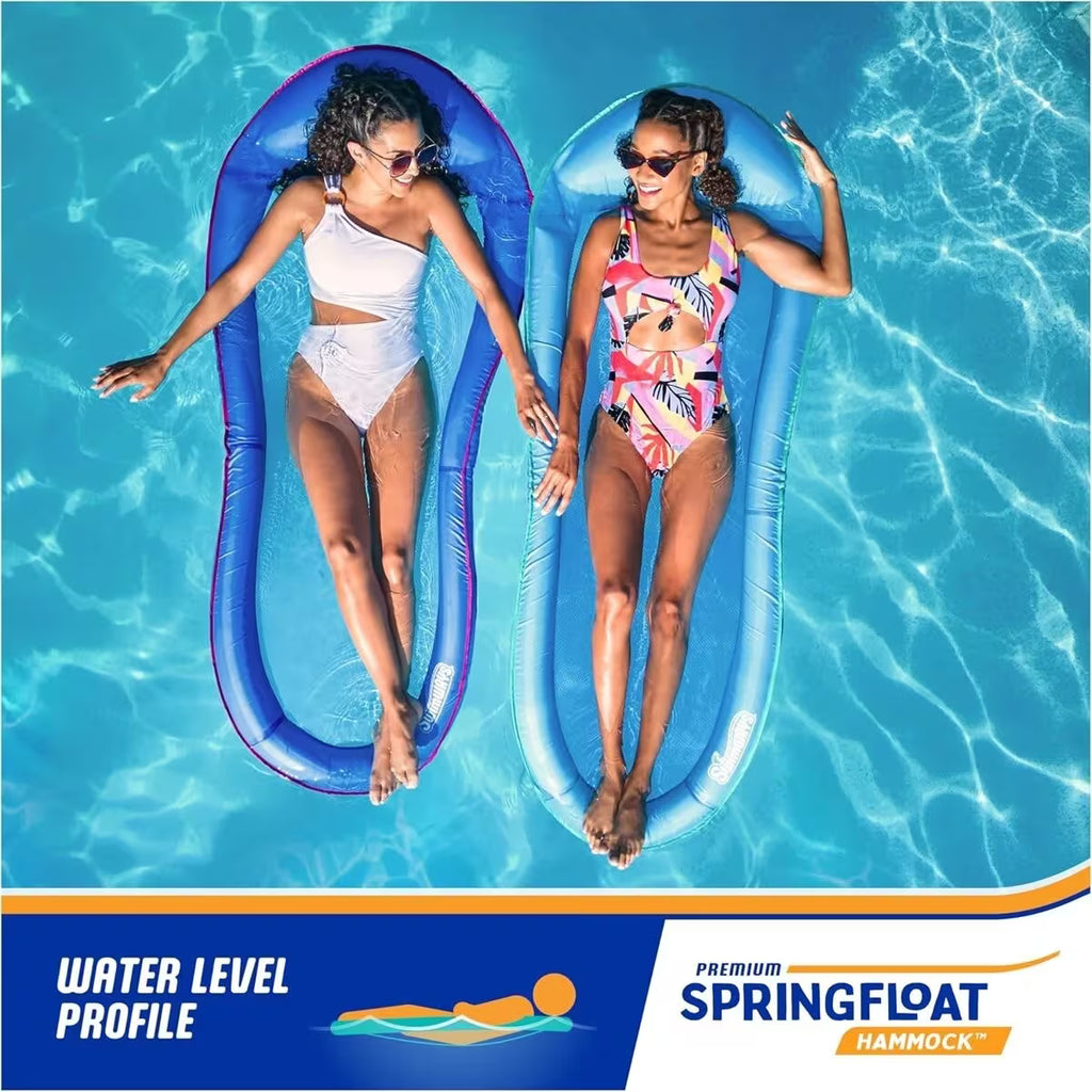Inflatable Portable Swimming Chair | Floating Water Hammock Float Pool Bed Toy