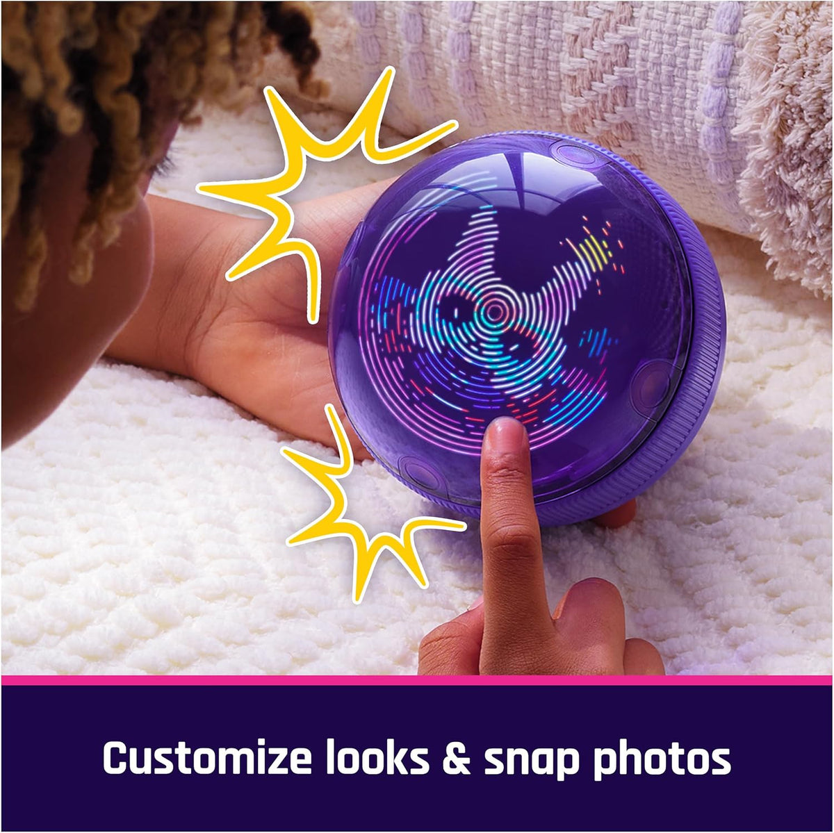 Bitzee Interactive Hamster Ball | Electronic Digital Hamster Pet | Feed, Exercise, Play Games,