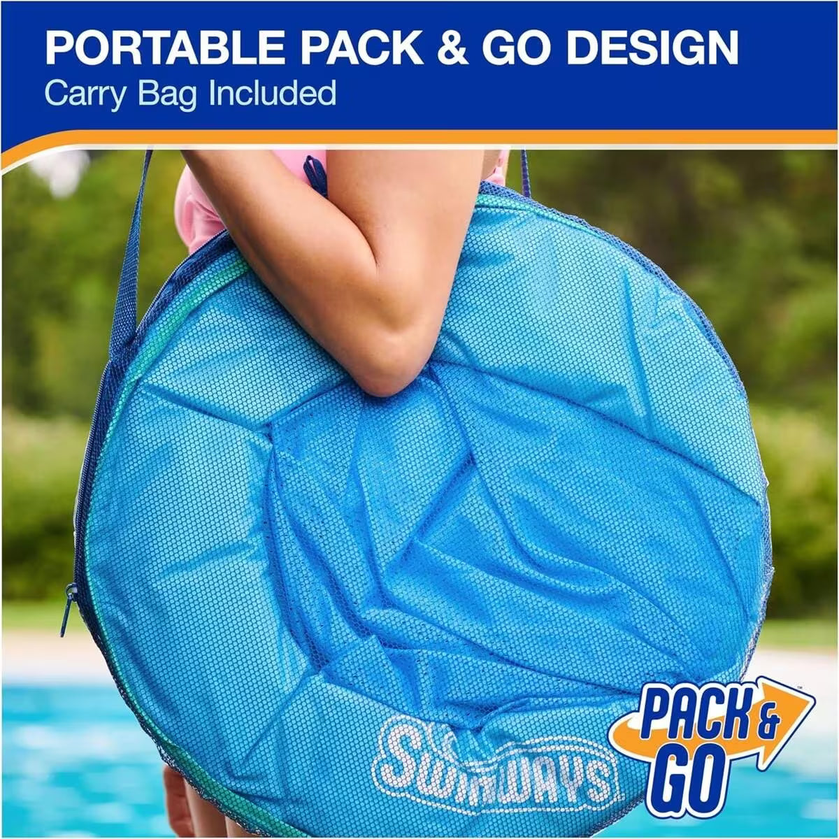Inflatable Portable Swimming Chair | Floating Water Hammock Float Pool Bed Toy
