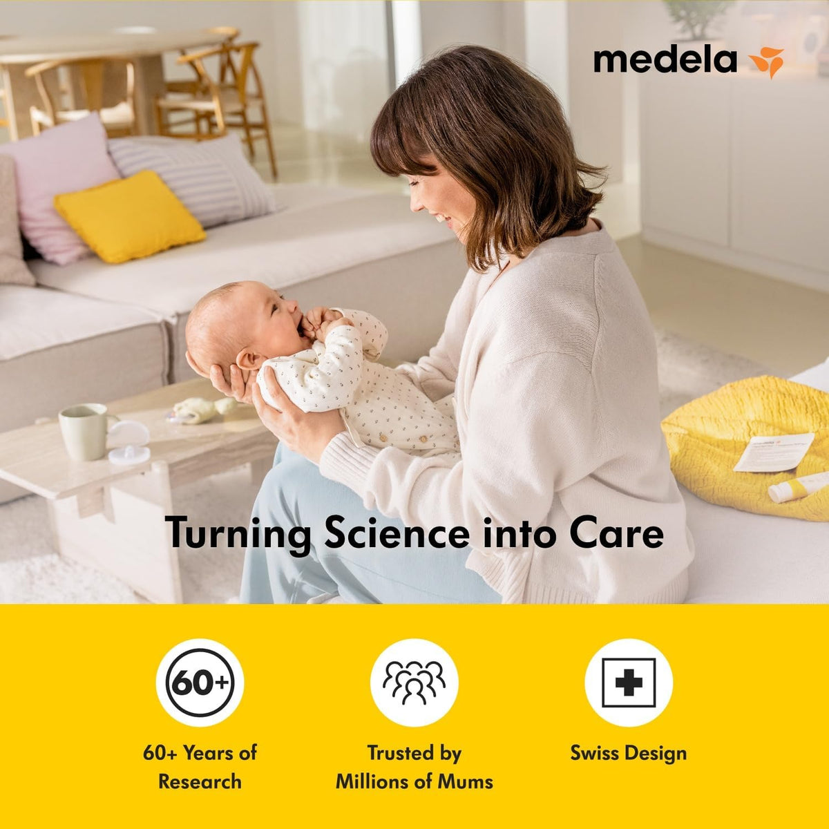 Medela Swing Maxi Hands-Free Double Electric Breast Pump | Easy and Intuitive Design for On-the-Go | Compatible with Medela Family App