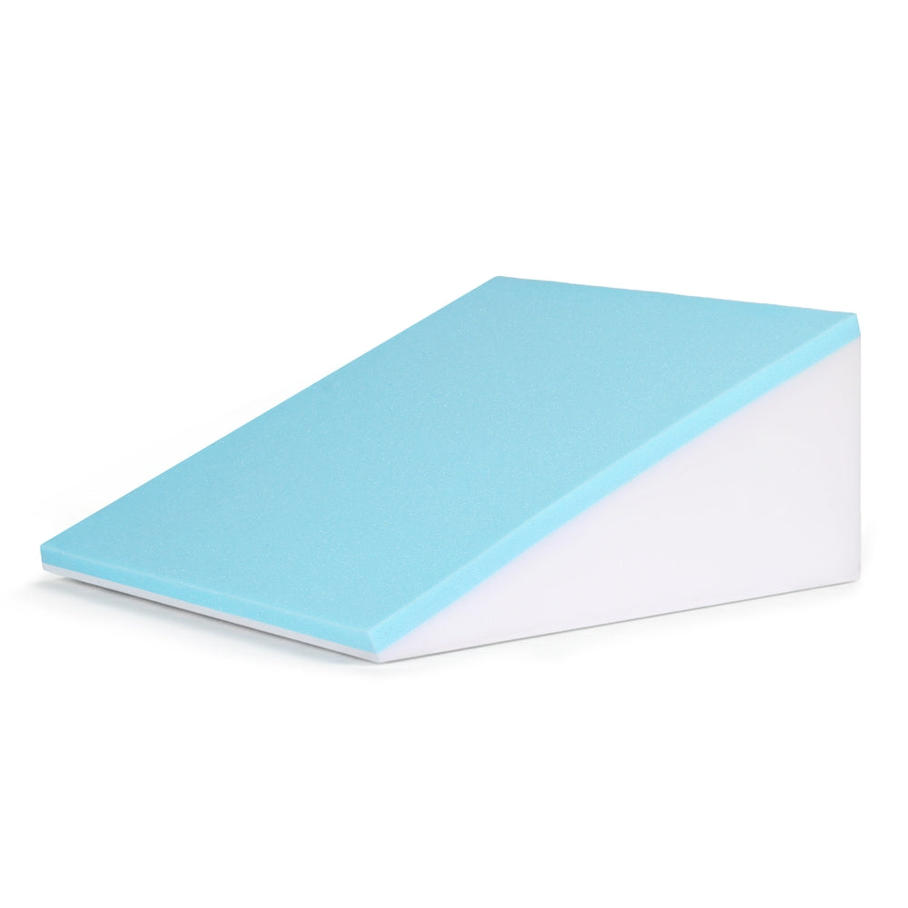 Wedge Pillow Cooling-Gel Infused Elevated Back Leg Cushion Support Memory Foam