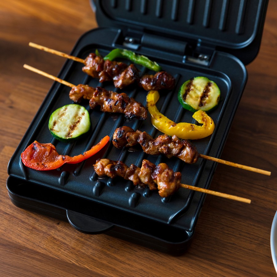 George Foreman Compact Heated Griddle, Electric Hot Grill Plate Kitchen Appliances