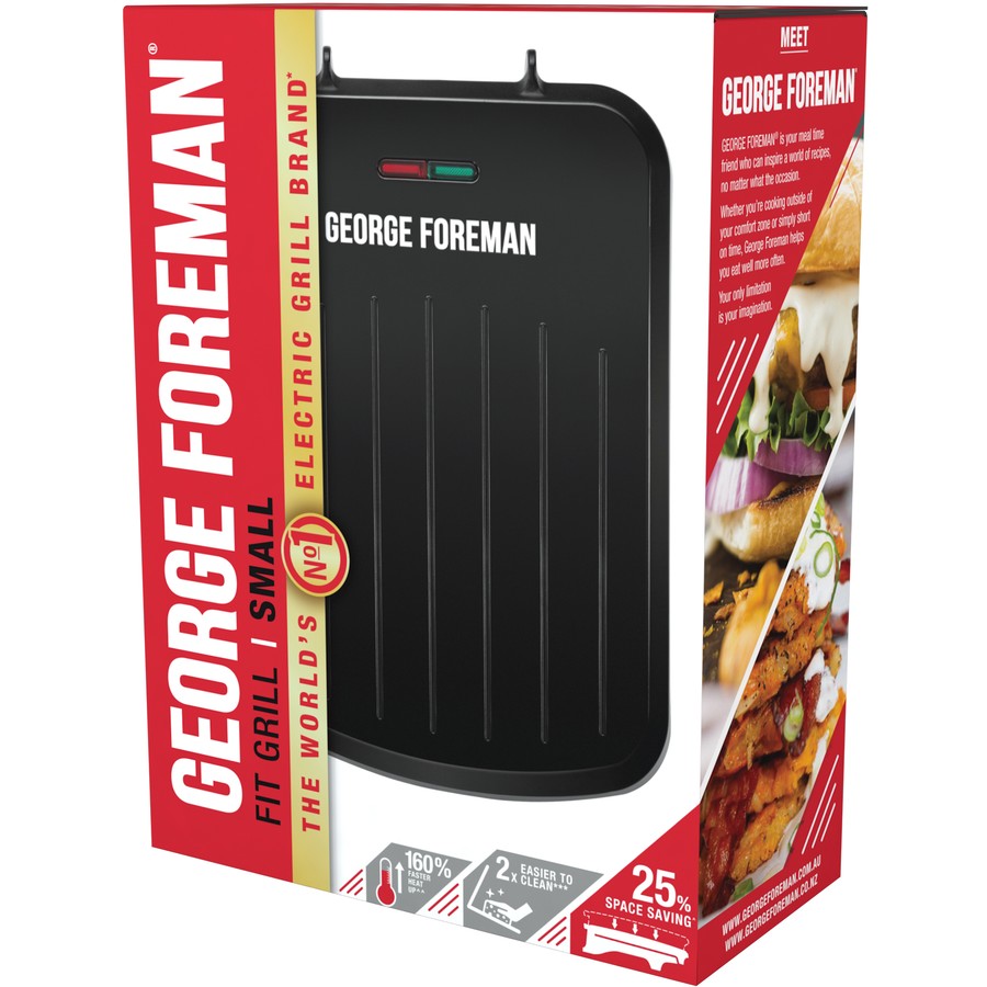 George Foreman Compact Heated Griddle, Electric Hot Grill Plate Kitchen Appliances