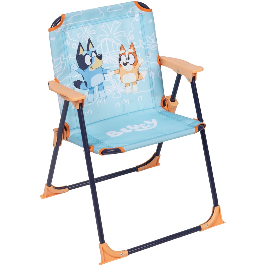 Kids Bluey Table and Chair Set, Indoor Outdoor Toddler Preschool Eating Meal Drawing Seat