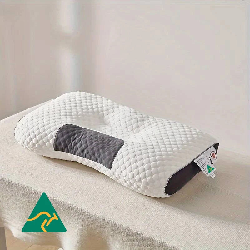 2x Orthopedic Ergonomic Pillow | Australian Made Firm Support Microfibre Pillow | Anti-bacterial Non-Allergenic